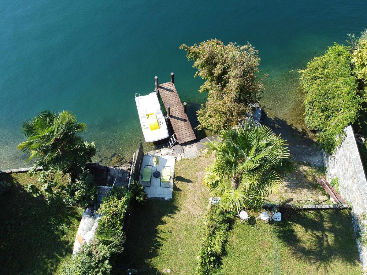 Il Glicine Appartamento Con Darsena Privata A Lago 贝特纳斯科 外观 照片