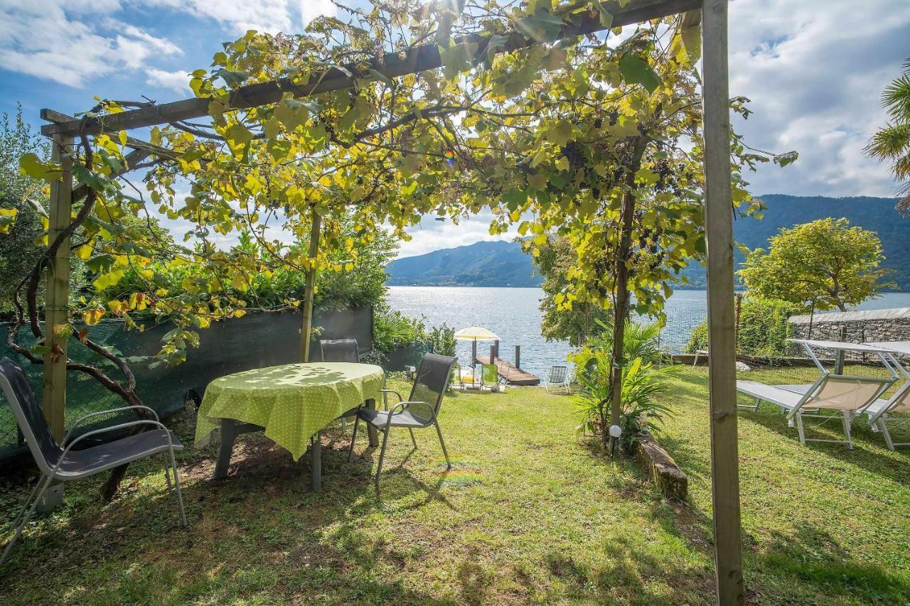 Il Glicine Appartamento Con Darsena Privata A Lago 贝特纳斯科 外观 照片
