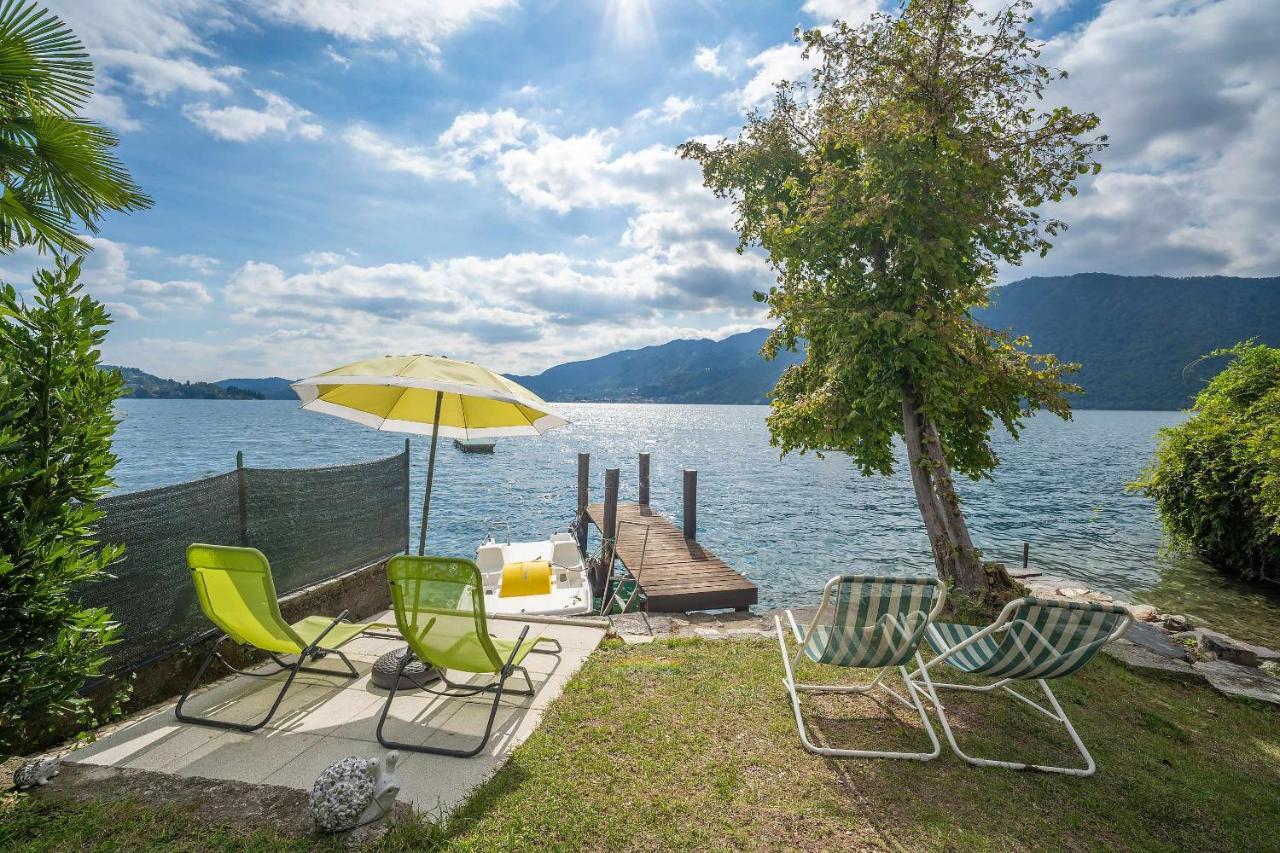 Il Glicine Appartamento Con Darsena Privata A Lago 贝特纳斯科 外观 照片